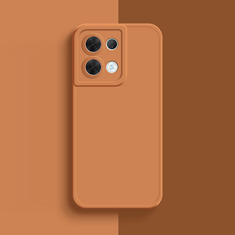 Coque Ultra Fine Silicone Souple 360 Degres Housse Etui S01 pour Oppo Reno8 Pro+ Plus 5G Orange