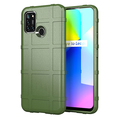 Coque Ultra Fine Silicone Souple 360 Degres Housse Etui S01 pour Realme 7i Vert Armee