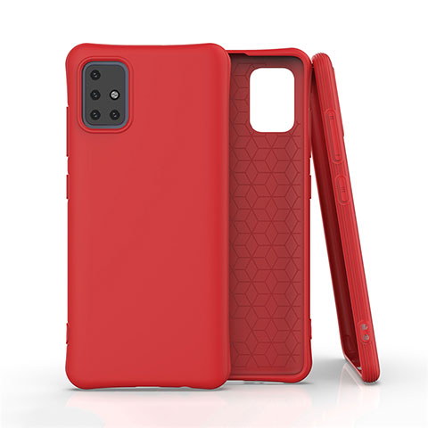 Coque Ultra Fine Silicone Souple 360 Degres Housse Etui S01 pour Samsung Galaxy A51 4G Rouge