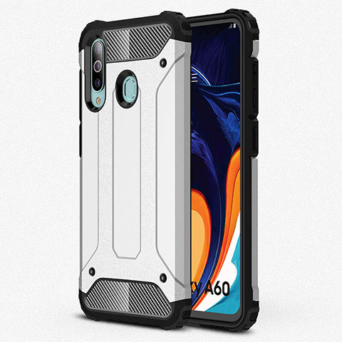 Coque Ultra Fine Silicone Souple 360 Degres Housse Etui S01 pour Samsung Galaxy A60 Argent