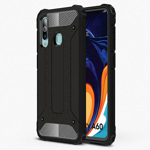 Coque Ultra Fine Silicone Souple 360 Degres Housse Etui S01 pour Samsung Galaxy A60 Noir