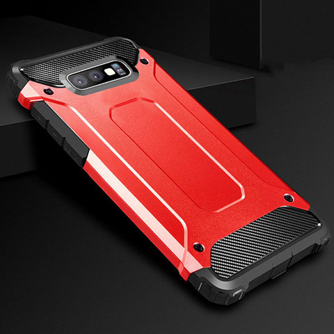 Coque Ultra Fine Silicone Souple 360 Degres Housse Etui S01 pour Samsung Galaxy S10e Rouge