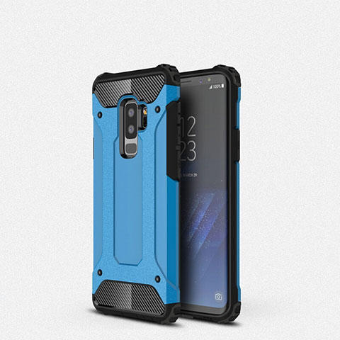 Coque Ultra Fine Silicone Souple 360 Degres Housse Etui S01 pour Samsung Galaxy S9 Plus Bleu Ciel