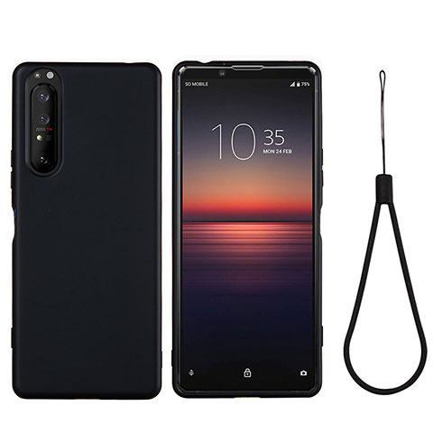 Coque Ultra Fine Silicone Souple 360 Degres Housse Etui S01 pour Sony Xperia 1 III Noir