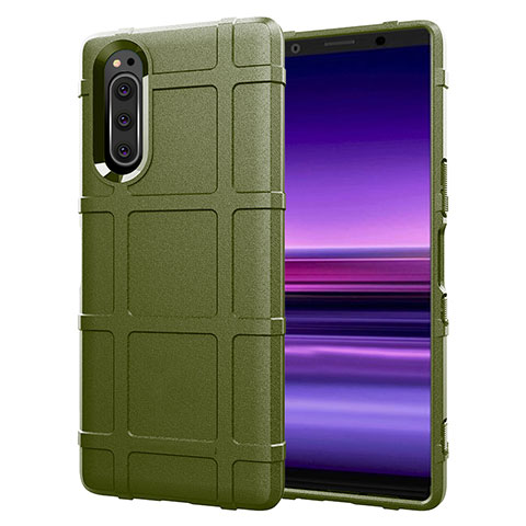 Coque Ultra Fine Silicone Souple 360 Degres Housse Etui S01 pour Sony Xperia 5 Vert