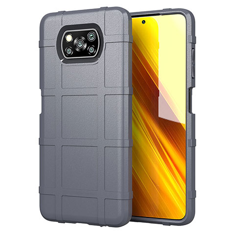 Coque Ultra Fine Silicone Souple 360 Degres Housse Etui S01 pour Xiaomi Poco X3 Gris