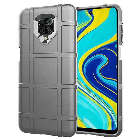 Coque Ultra Fine Silicone Souple 360 Degres Housse Etui S01 pour Xiaomi Redmi Note 9 Pro Argent