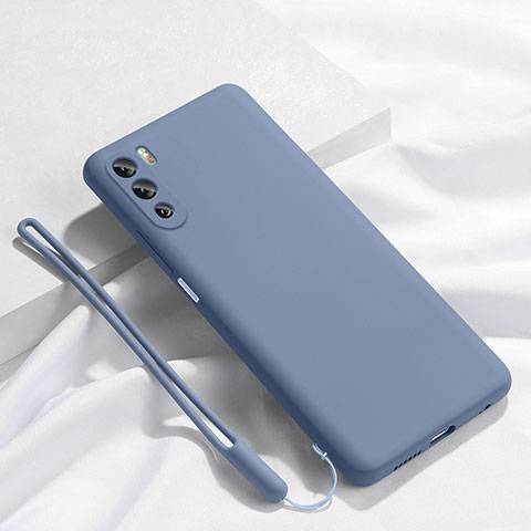 Coque Ultra Fine Silicone Souple 360 Degres Housse Etui S02 pour Huawei Mate 40 Lite 5G Gris Lavende