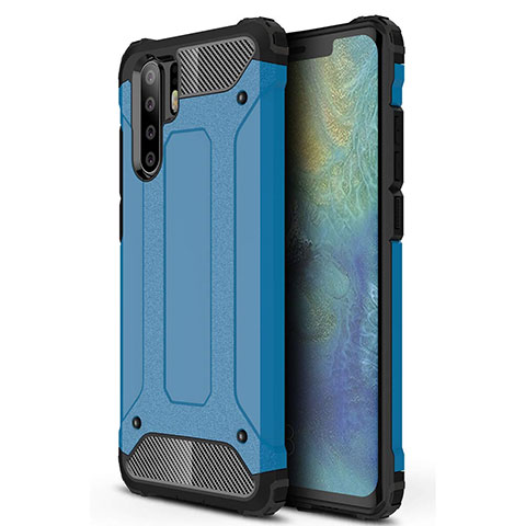 Coque Ultra Fine Silicone Souple 360 Degres Housse Etui S02 pour Huawei P30 Pro Bleu