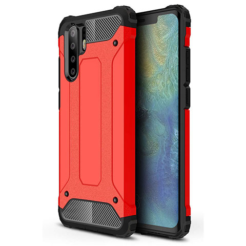 Coque Ultra Fine Silicone Souple 360 Degres Housse Etui S02 pour Huawei P30 Pro New Edition Rouge