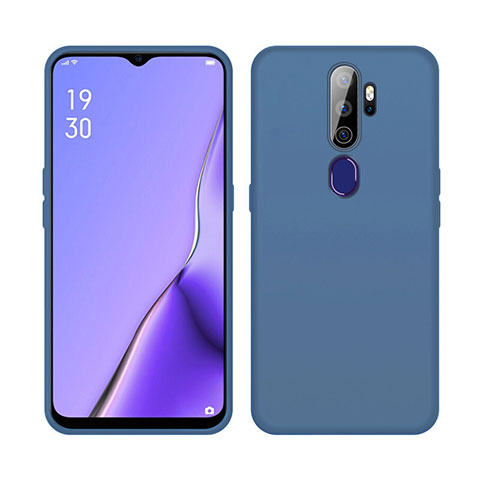 Coque Ultra Fine Silicone Souple 360 Degres Housse Etui S02 pour Oppo A11 Bleu