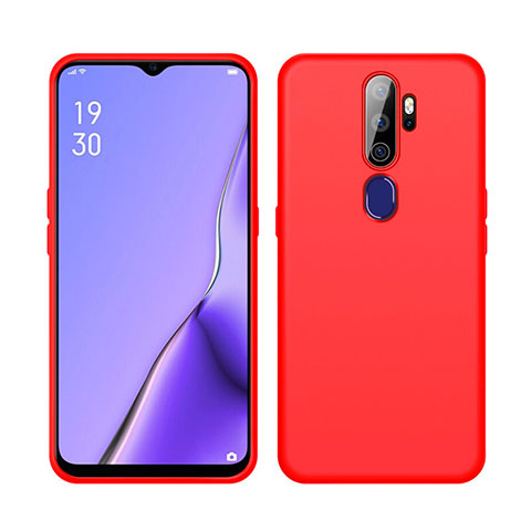 Coque Ultra Fine Silicone Souple 360 Degres Housse Etui S02 pour Oppo A11X Rouge