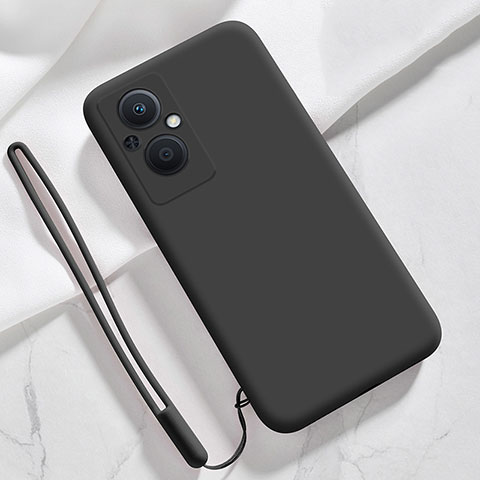 Coque Ultra Fine Silicone Souple 360 Degres Housse Etui S02 pour Oppo A96 5G Noir