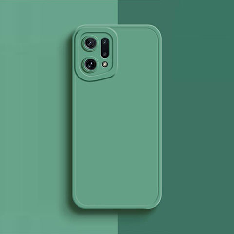 Coque Ultra Fine Silicone Souple 360 Degres Housse Etui S02 pour Oppo Find X5 Pro 5G Vert