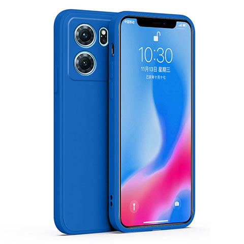 Coque Ultra Fine Silicone Souple 360 Degres Housse Etui S02 pour Oppo K10 5G Bleu