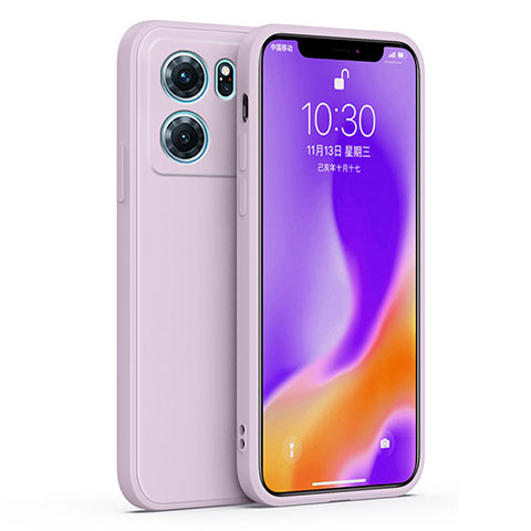 Coque Ultra Fine Silicone Souple 360 Degres Housse Etui S02 pour Oppo K10 5G Violet Clair