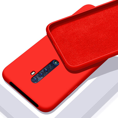 Coque Ultra Fine Silicone Souple 360 Degres Housse Etui S02 pour Oppo Reno2 Rouge