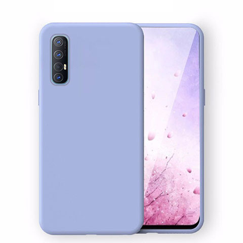 Coque Ultra Fine Silicone Souple 360 Degres Housse Etui S02 pour Oppo Reno3 Pro Bleu Ciel