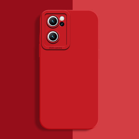 Coque Ultra Fine Silicone Souple 360 Degres Housse Etui S02 pour Oppo Reno7 SE 5G Rouge