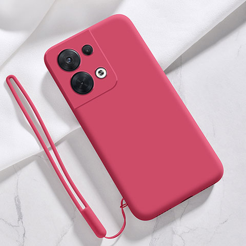 Coque Ultra Fine Silicone Souple 360 Degres Housse Etui S02 pour Oppo Reno8 5G Rouge