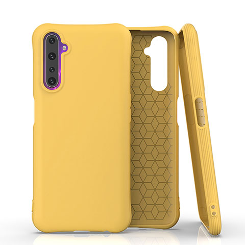 Coque Ultra Fine Silicone Souple 360 Degres Housse Etui S02 pour Realme 6 Pro Jaune