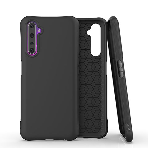 Coque Ultra Fine Silicone Souple 360 Degres Housse Etui S02 pour Realme 6 Pro Noir