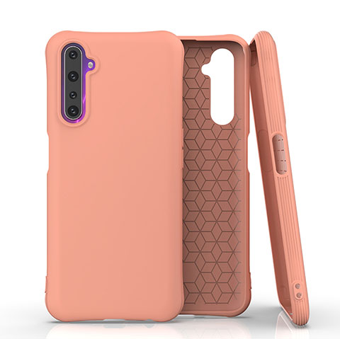 Coque Ultra Fine Silicone Souple 360 Degres Housse Etui S02 pour Realme 6 Pro Orange