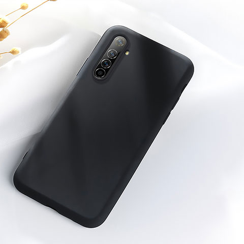 Coque Ultra Fine Silicone Souple 360 Degres Housse Etui S02 pour Realme X50 Pro 5G Noir