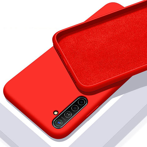 Coque Ultra Fine Silicone Souple 360 Degres Housse Etui S02 pour Realme XT Rouge