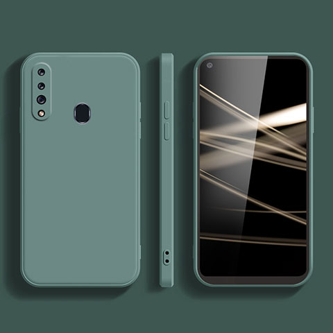 Coque Ultra Fine Silicone Souple 360 Degres Housse Etui S02 pour Samsung Galaxy A60 Vert Nuit