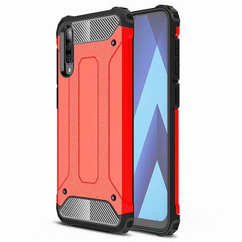 Coque Ultra Fine Silicone Souple 360 Degres Housse Etui S02 pour Samsung Galaxy A70S Rouge