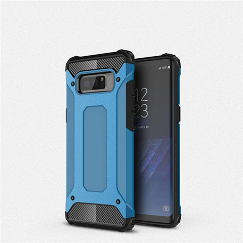 Coque Ultra Fine Silicone Souple 360 Degres Housse Etui S02 pour Samsung Galaxy Note 8 Duos N950F Bleu Ciel