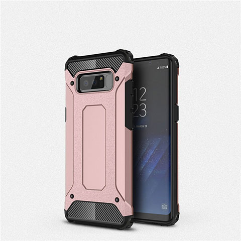 Coque Ultra Fine Silicone Souple 360 Degres Housse Etui S02 pour Samsung Galaxy Note 8 Or Rose