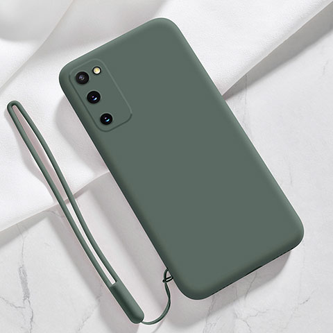 Coque Ultra Fine Silicone Souple 360 Degres Housse Etui S02 pour Samsung Galaxy S20 Lite 5G Vert Nuit