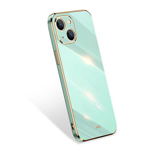 Coque Ultra Fine Silicone Souple 360 Degres Housse Etui S03 pour Apple iPhone 14 Plus Vert