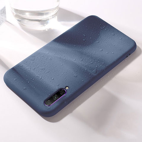 Coque Ultra Fine Silicone Souple 360 Degres Housse Etui S03 pour Huawei P Smart Pro (2019) Bleu