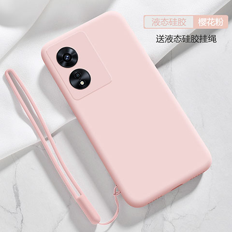 Coque Ultra Fine Silicone Souple 360 Degres Housse Etui S03 pour Oppo A1 5G Rose