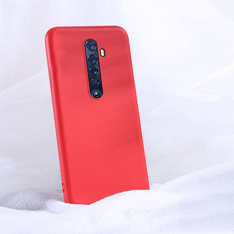 Coque Ultra Fine Silicone Souple 360 Degres Housse Etui S03 pour Oppo Reno2 Rouge