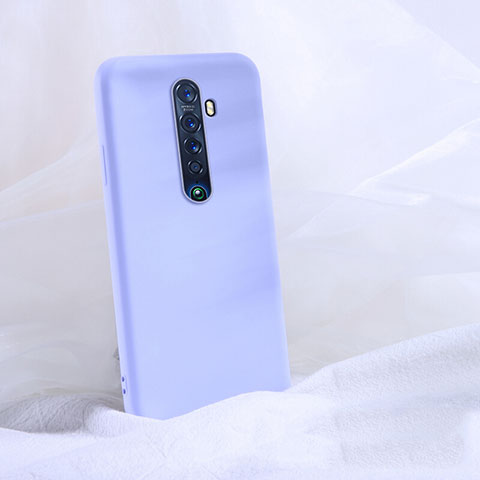 Coque Ultra Fine Silicone Souple 360 Degres Housse Etui S03 pour Oppo Reno2 Violet