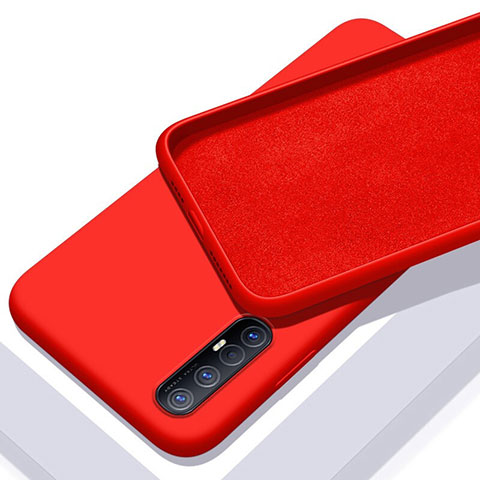 Coque Ultra Fine Silicone Souple 360 Degres Housse Etui S03 pour Oppo Reno3 Pro Rouge