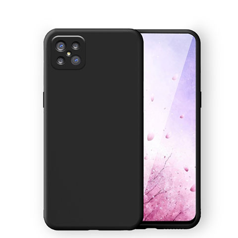 Coque Ultra Fine Silicone Souple 360 Degres Housse Etui S03 pour Oppo Reno4 Z 5G Noir