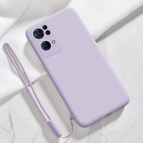 Coque Ultra Fine Silicone Souple 360 Degres Housse Etui S03 pour Oppo Reno7 Pro 5G Violet Clair