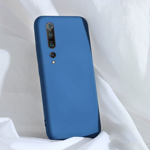 Coque Ultra Fine Silicone Souple 360 Degres Housse Etui S03 pour Xiaomi Mi 10 Pro Bleu