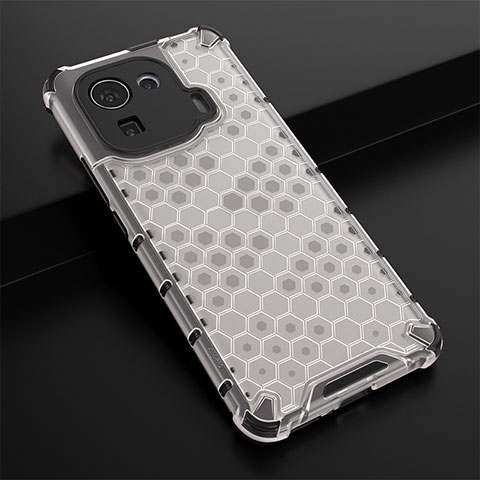 Coque Ultra Fine Silicone Souple 360 Degres Housse Etui S03 pour Xiaomi Mi 11 Pro 5G Blanc