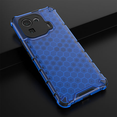 Coque Ultra Fine Silicone Souple 360 Degres Housse Etui S03 pour Xiaomi Mi 11 Pro 5G Bleu