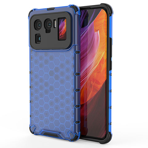 Coque Ultra Fine Silicone Souple 360 Degres Housse Etui S03 pour Xiaomi Mi 11 Ultra 5G Bleu