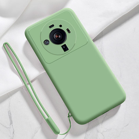 Coque Ultra Fine Silicone Souple 360 Degres Housse Etui S03 pour Xiaomi Mi 12 Ultra 5G Pastel Vert