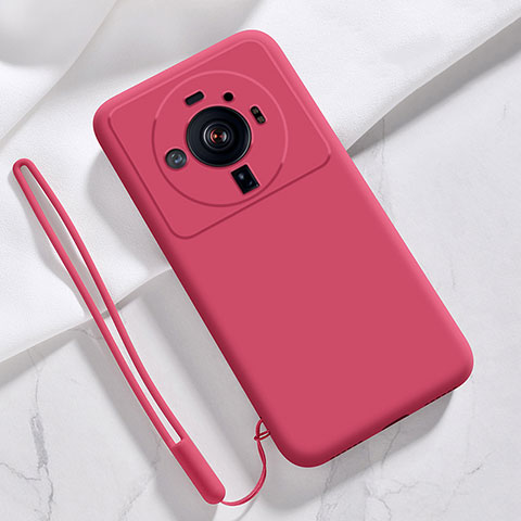 Coque Ultra Fine Silicone Souple 360 Degres Housse Etui S03 pour Xiaomi Mi 12 Ultra 5G Rouge