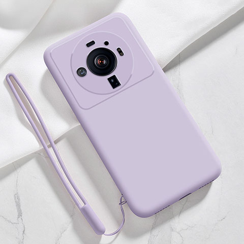 Coque Ultra Fine Silicone Souple 360 Degres Housse Etui S03 pour Xiaomi Mi 12 Ultra 5G Violet Clair