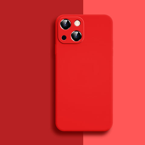 Coque Ultra Fine Silicone Souple 360 Degres Housse Etui S04 pour Apple iPhone 14 Rouge